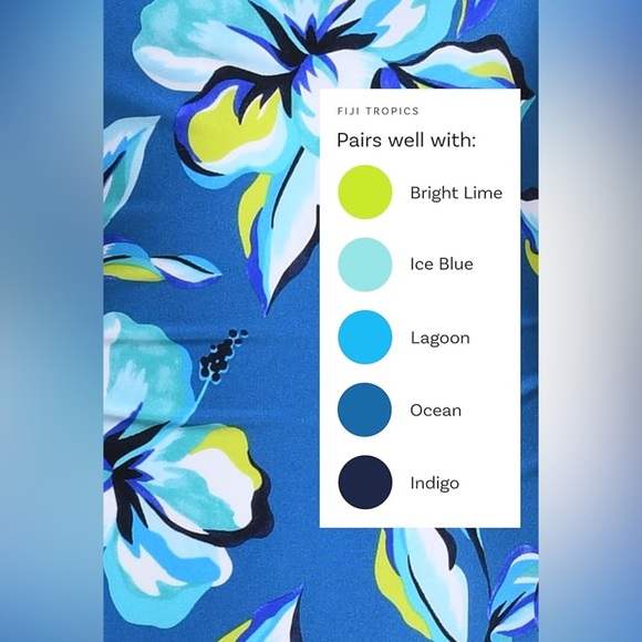 La Blanca Women's One Pc Swimsuit Tummy Control Bathing Suit Ocean/Fiji Tropics - Picture 6 of 10